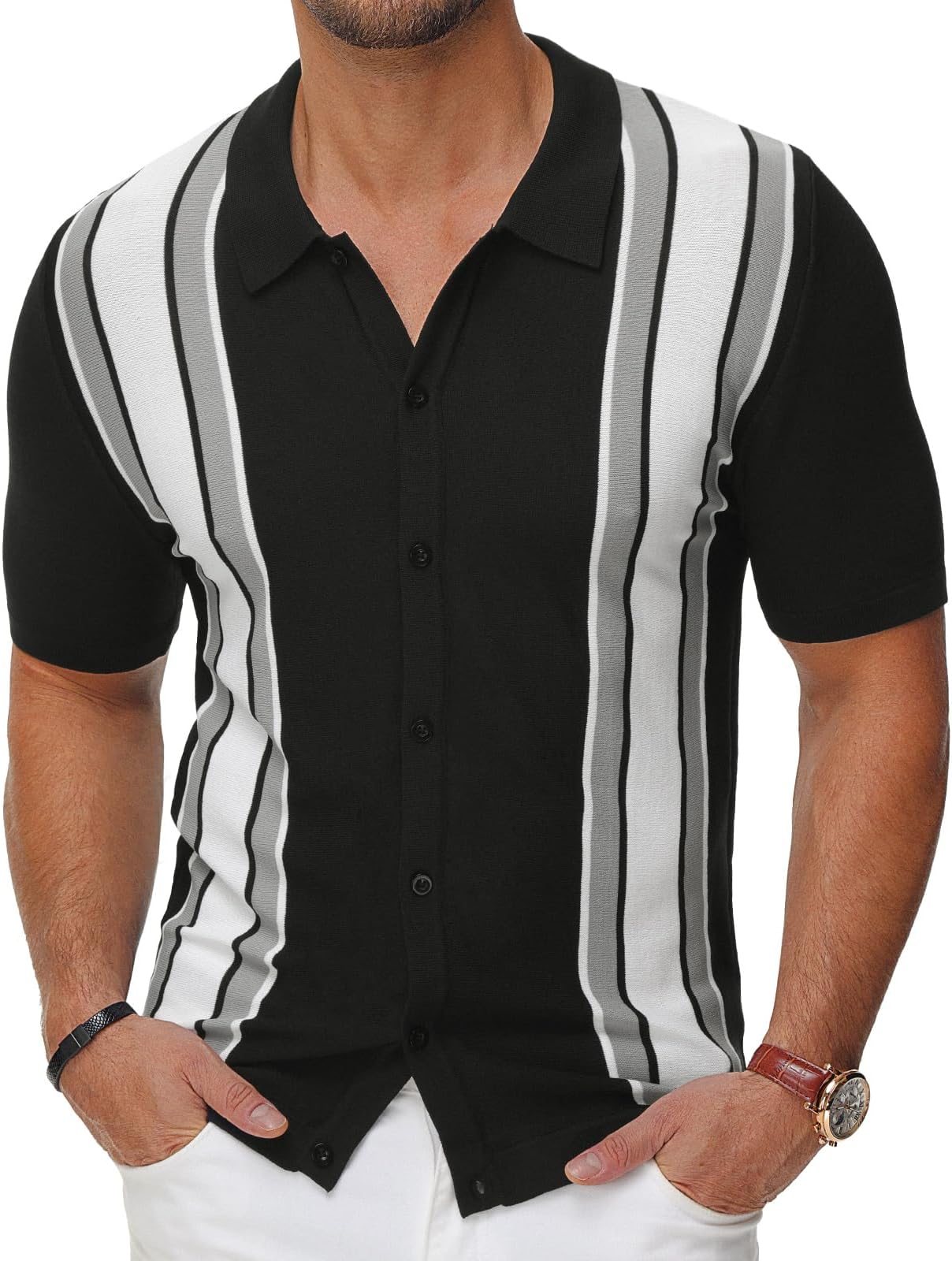 Men's Knitting Polo Shirts