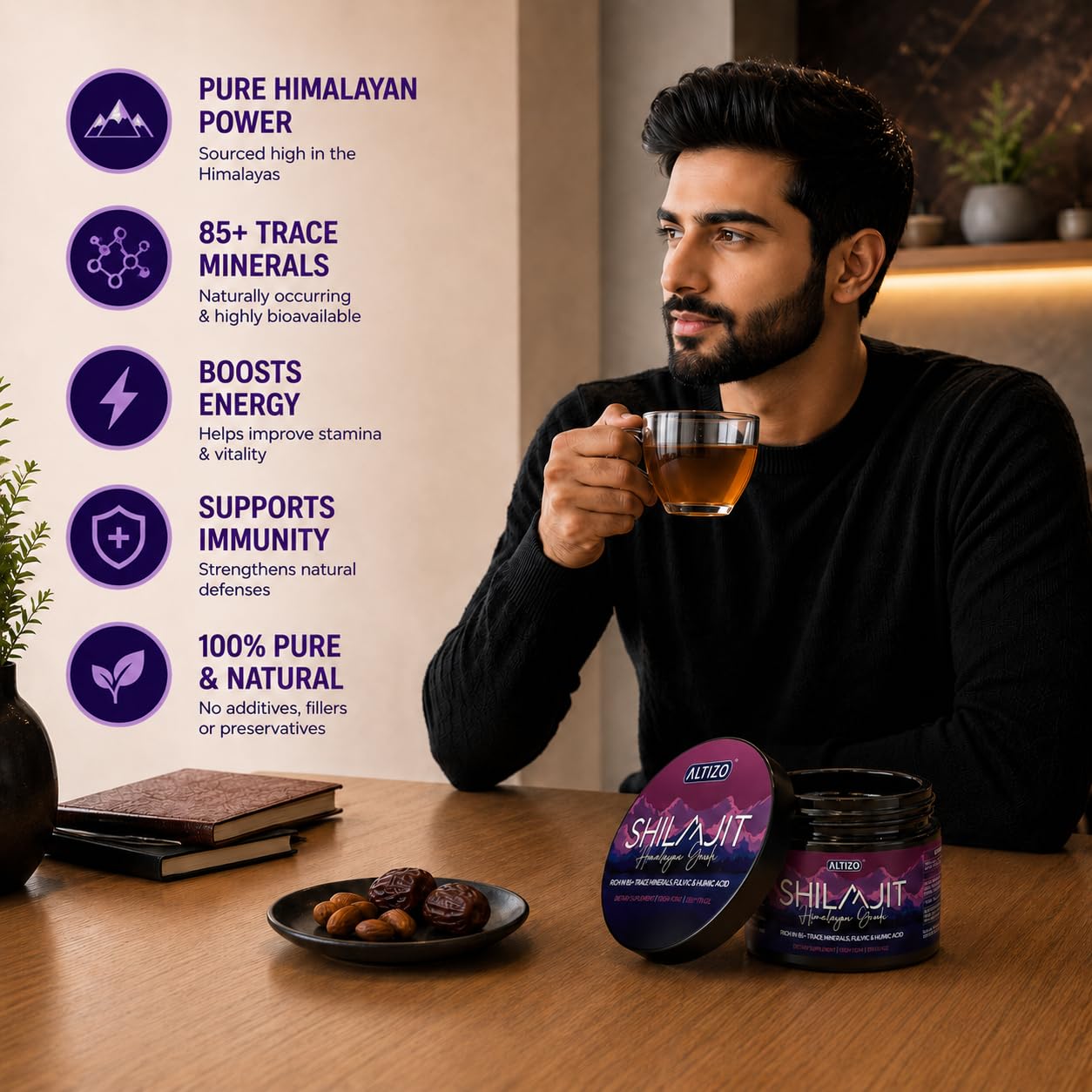 Himalayan Shilajit Resin 30g, Pure Natural Mineral Resin with Fulvic Acid & Trace Minerals, High Altitude Shilajit for Men & Women, Daily Wellness Support, Easy to Dissolve, 2 Month Supply — Amazon image 8