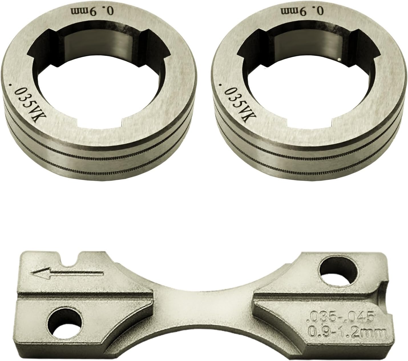 KP1696-035S Drive Roll Kit .035" Solid Wire V-Groove Replace KP1696-1 | Fits for Lincoln Power MIG 216, 255XT, 350MP, Fits LN-15, Power feed 25M, LF-72, Fits LN-25 PRO, LN-25 PRO Dual Power