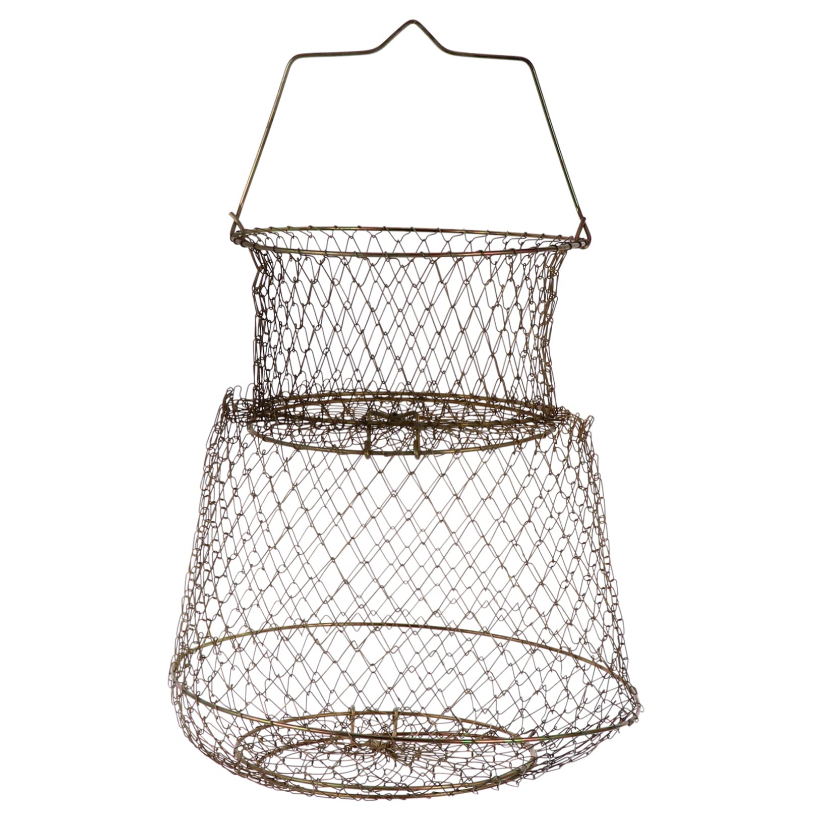 BESTonZON Fishing Trap Net Durable Mesh Cage for Fisherman Easy to Use Fishing Tool Compact Design for Convenient Carrying for Catching Fish and Shrimp