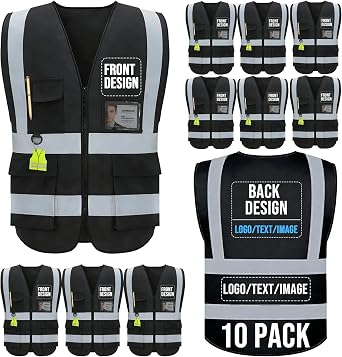Custom Safety Vest Class 2 High Visibility Reflective Vest