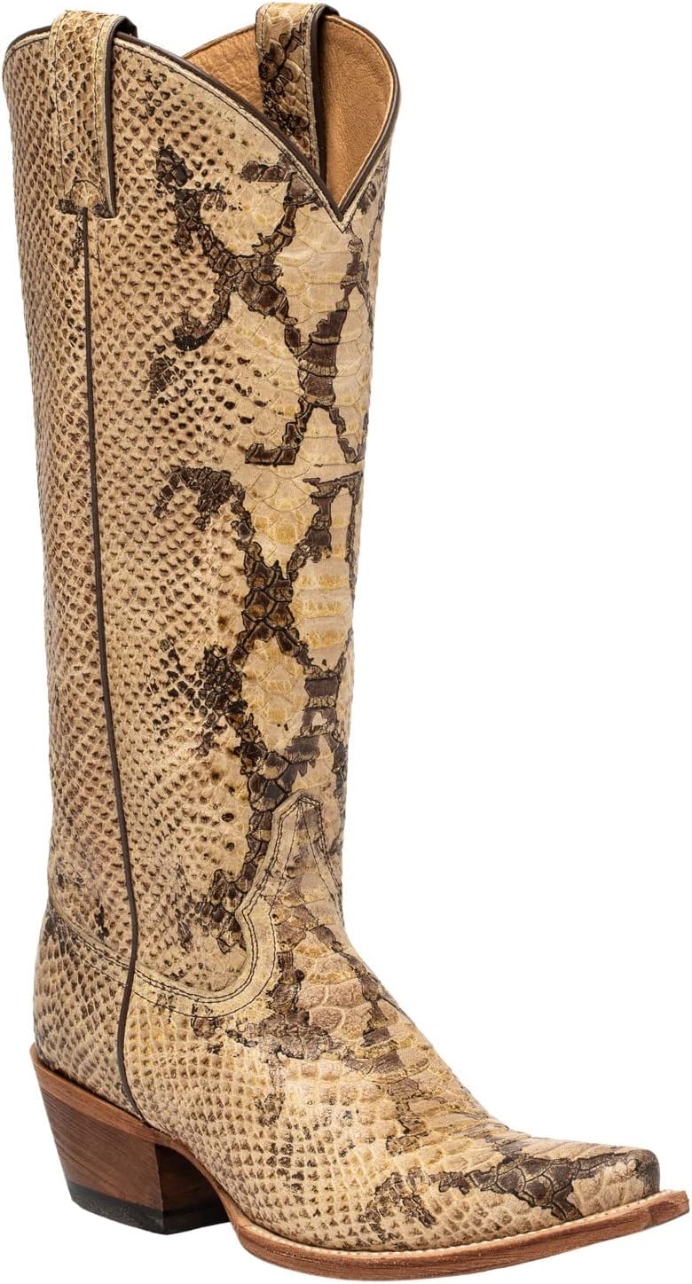 Idyllwind Women's Temptation Western Boot Snip Toe Natural 6 1/2 M US