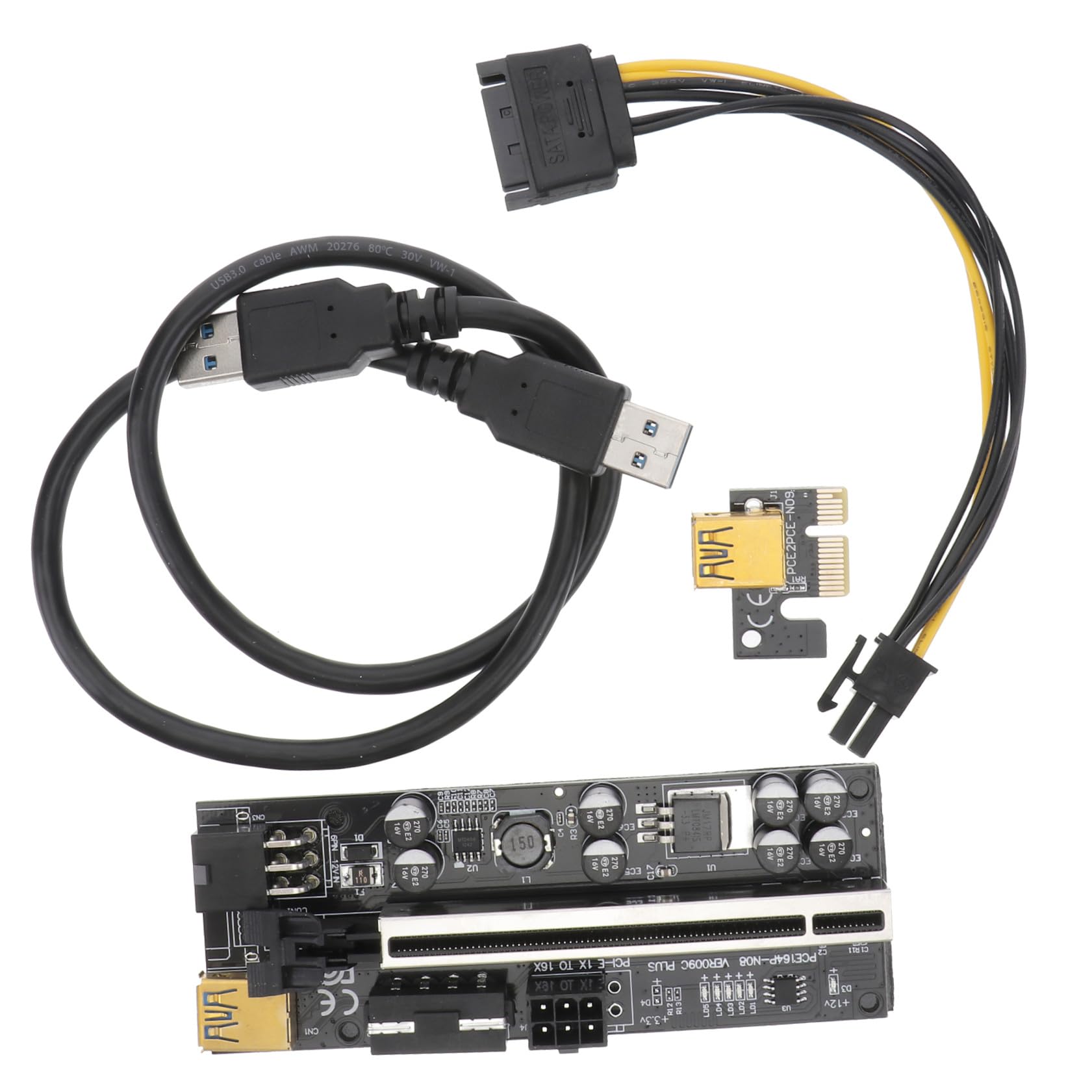 Adaptador PCI-E DOITOOL elimina fallos de conexión en tarjeta de expansión para minería 8