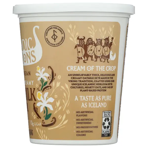 Yogurt Skyr Oatmilk Vanilla Bean, 16 Ounce 7