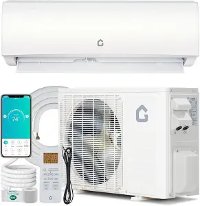 11500 BTU Wi-Fi Enabled Mini Split Air Conditioner & Heater, 17 SEER2, Ductless Wall Unit with Inverter Technology