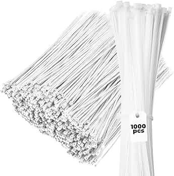Amazon.com: Bolt Dropper 11-Inch White Zip Ties, 1000-Pack - Heavy