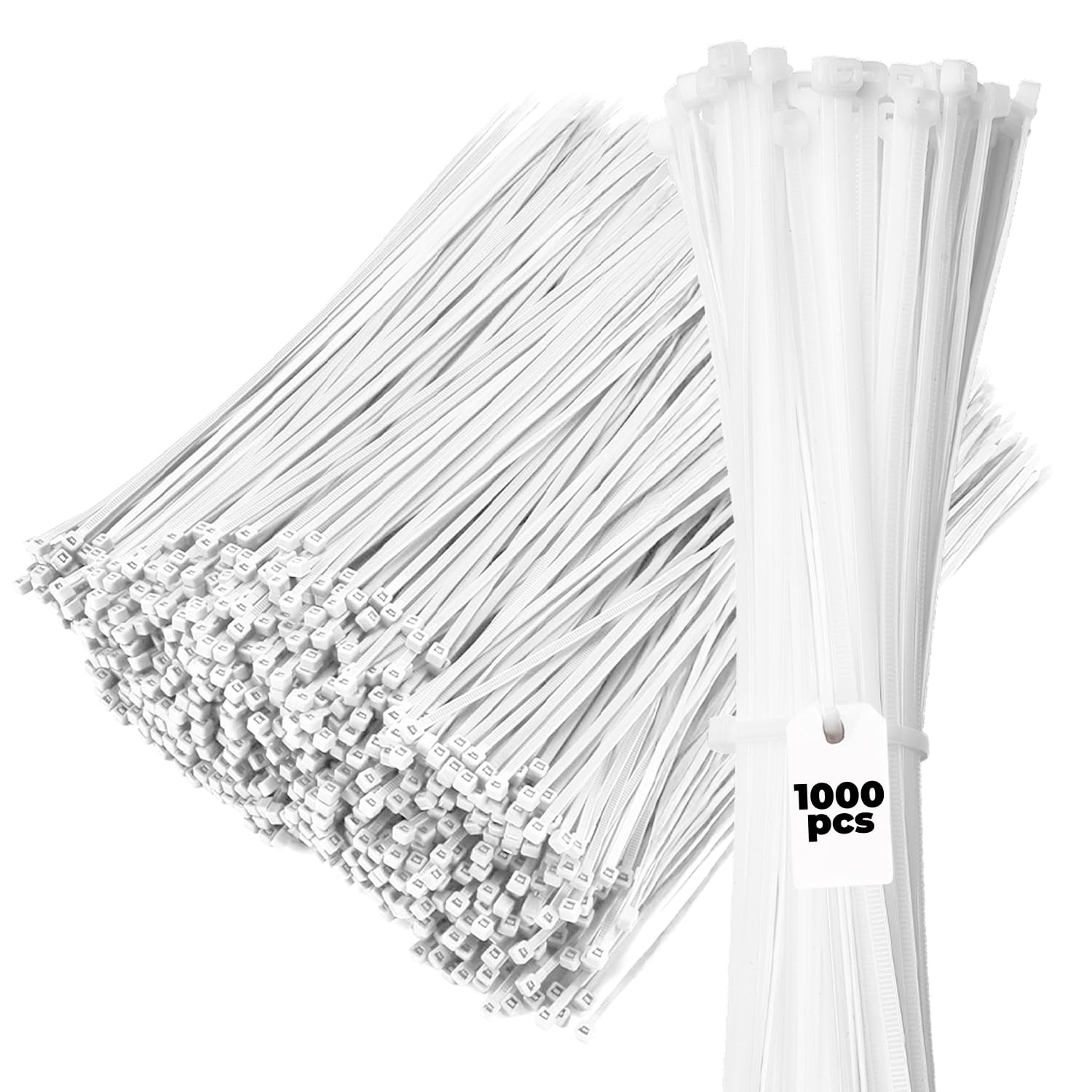 Amazon.com: Bolt Dropper 11-Inch White Zip Ties, 1000-Pack - Heavy