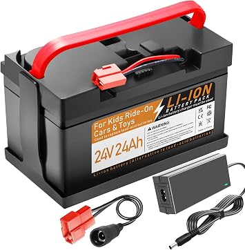 24V 24Ah Li-ion Rechargeable Power Wheels Battery Huffy Torex UTV 24v ride on toys,Replacement Battery Child Kids Ride On Car Compatible