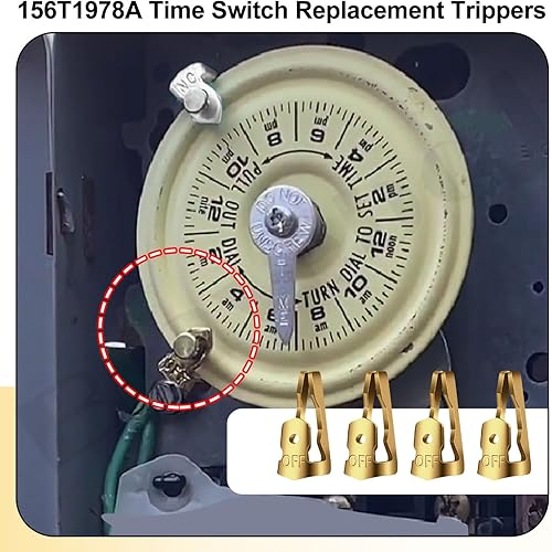 Miniatura 2 de Braveboy 156T1978A - Interruptor de tiempo de repuesto para temporizadores Intermatic serie T100 (8 ON8 apagado16 tornillos) 1A573, 1A850, 2A208,