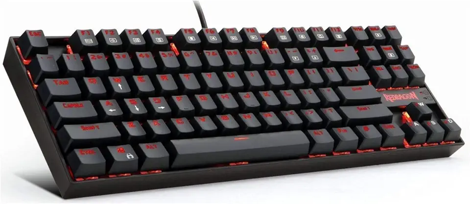 Teclado Gamer Redragon Kumara Red Mecânico ABNT2 Switch Outemu Brown K552-2 PT-Brown, UNICO