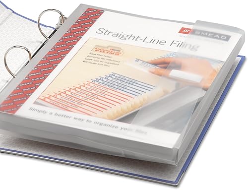 Smead Sobre de tres anillos de polietileno, expansión de 1-14", solapa con cierre de gancho y bucle, carta, transparente, 3 por paquete (89500)