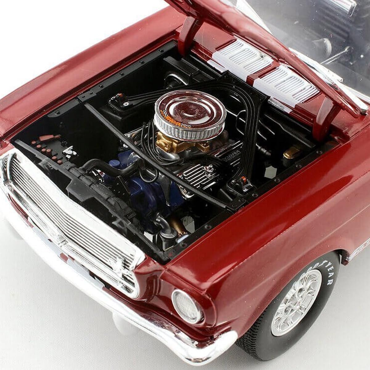Miniatura 1966 Shelby GT 350 Vermelho Escala 1:18 Shelby