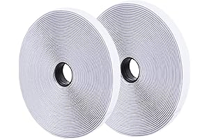 0.75 Inch x 82 Feet White Self Adhesive Hook and Loop Tape...