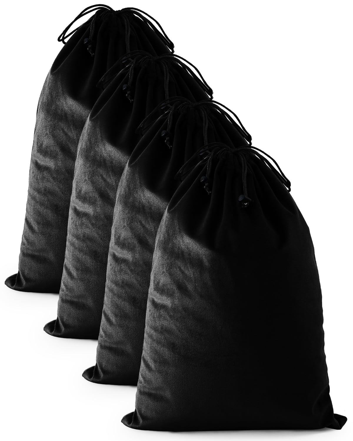 FantasyLife Shoe Bags for Travel, 17.3"x12.6" Washable Dust Bags for Storage & Packing, Flannel Shoe Pouch with Drawstring Closure for Purses,