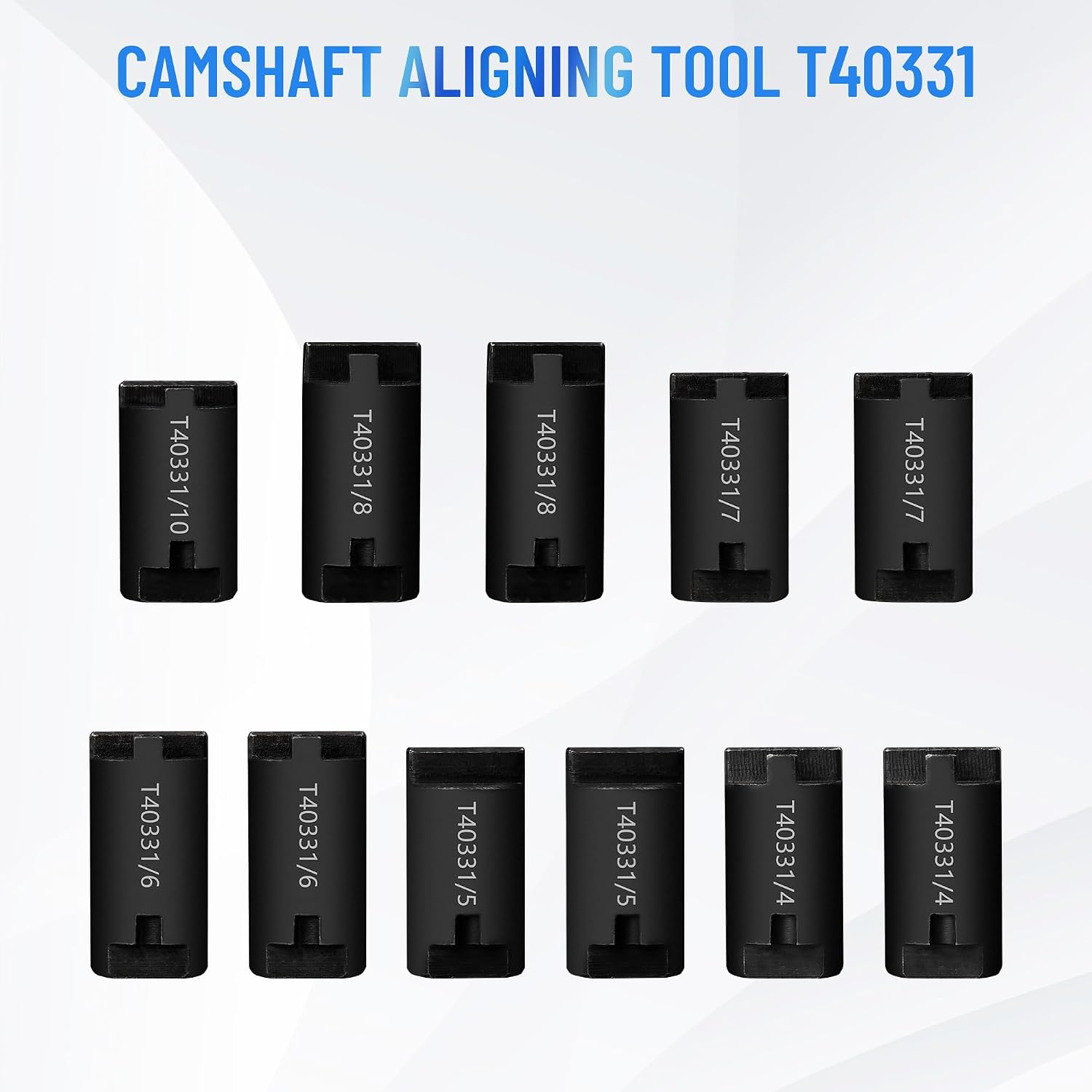 Engine Camshaft Locking Timing Tool Set Fit for Audi Porsche 3.0T 2.9T Hybrid Version CXT EA839 Engine,Camshaft Locking Device Tool, T40331,Mounting Removal Socket T40382,T90002