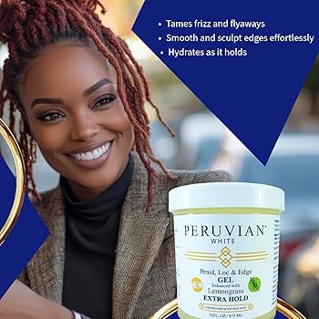 Amazon.com : Peruvian white Braid, Loc, and Edge Gel EXTRA HOLD