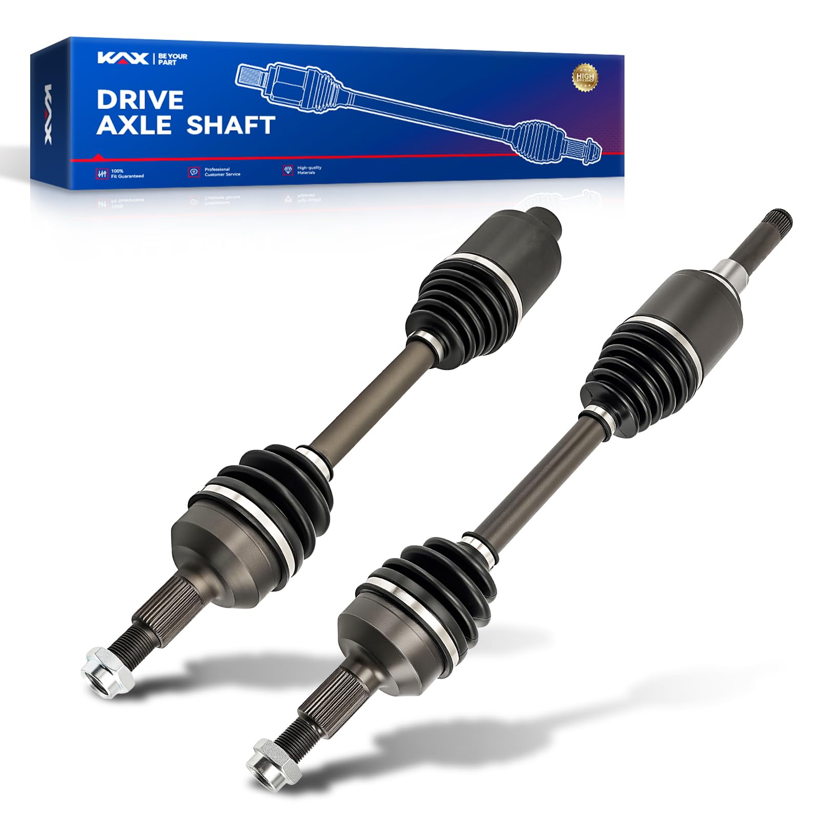 KAX Set of 2 Front CV Axle Shaft Assembly 66-1516 66-1517