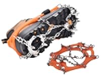 BenBoy Crampons Upgraded 19 Steel Spikes Stainless Anti Slip Ice Cleats Snow Grips Traction Safe Protect for Women Men Walking Climbing Hiking (Shoes/Boots)