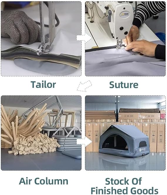 Inflatable Rooftop Tent, Portable Windproof Air Dome for 2 People, Waterproof Camping Roof Tent for Cars & SUVs, Easy Set-up All Season