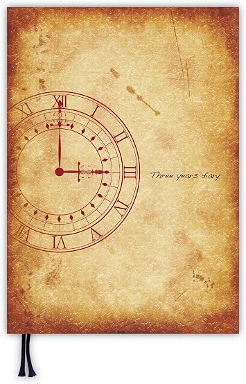 NoteLife 3 Year Diary, Graph Specification, B5 10.2 x 7.1 inches 26 x 18 cm, Made in Japan, Soft Cover, Date Display Can Start Anytime Watch Pattern, Bookmark