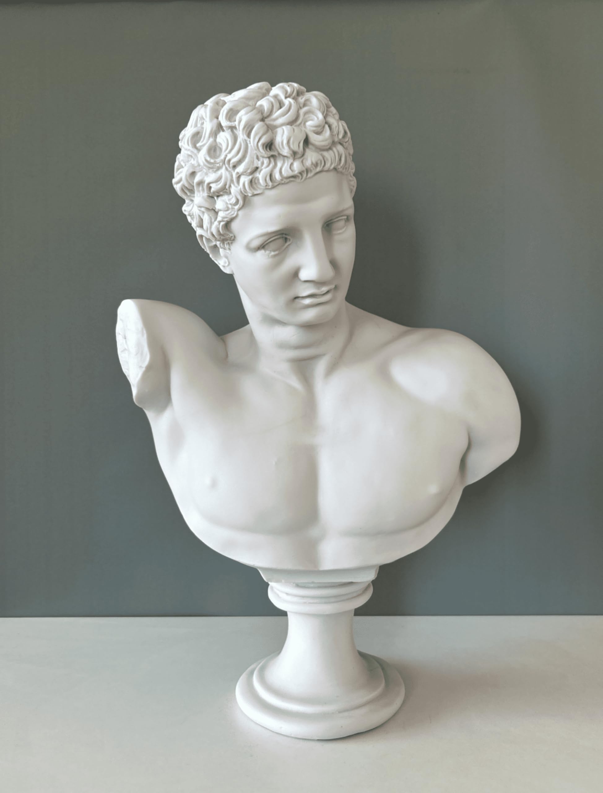 Statua del busto di Hermess Mercury, 50 cm, mitologia greca, statua greca, decorazione statua