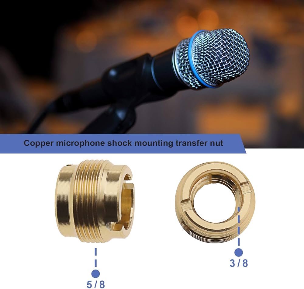 3 Stück Mikrofon Halterung Schwarz - Universeller Mikrofonclip Mit Adapter 5/8 Auf 3/8 Zoll
