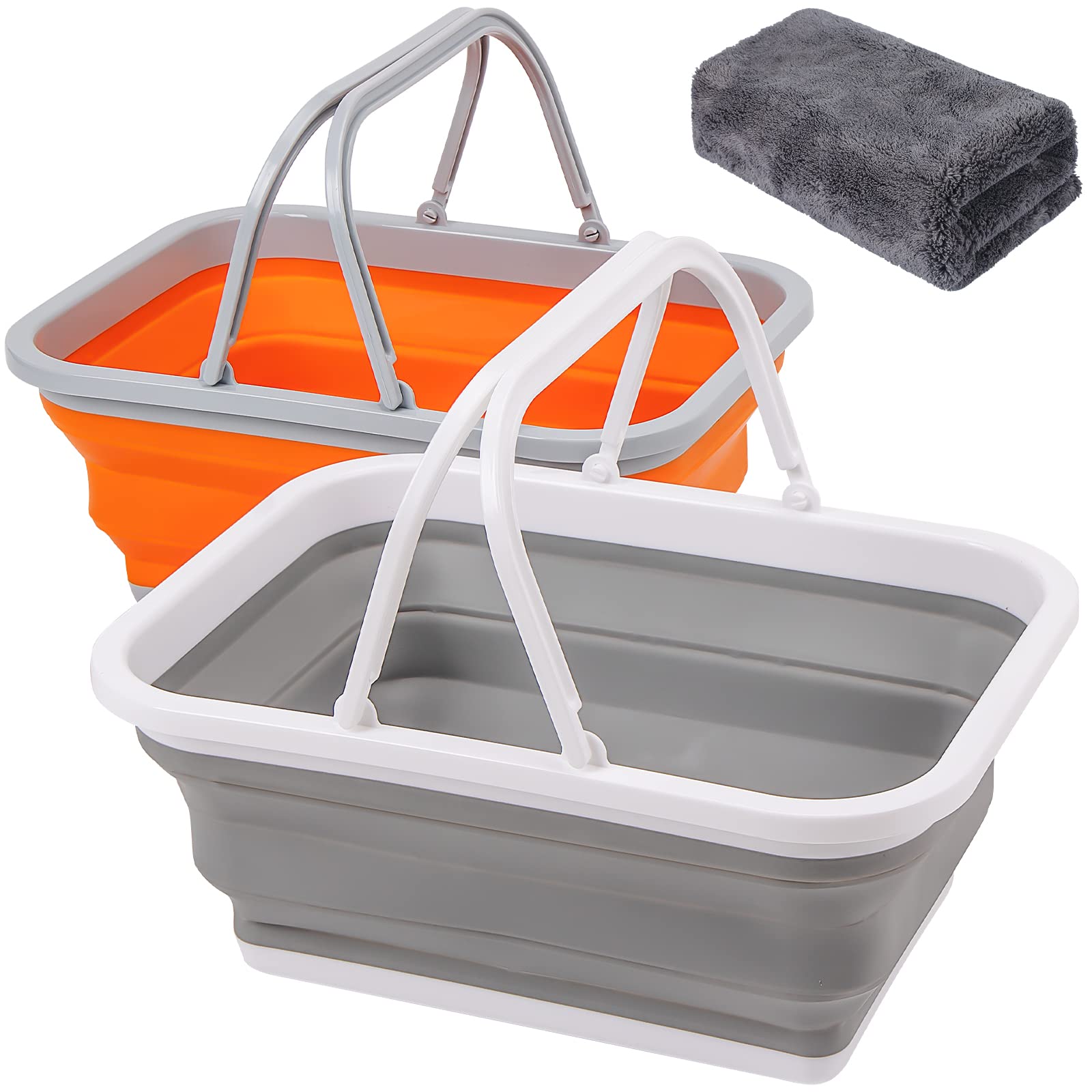 Collapsible Sink Gal 9L Handle Foldable Wash Basin Camping