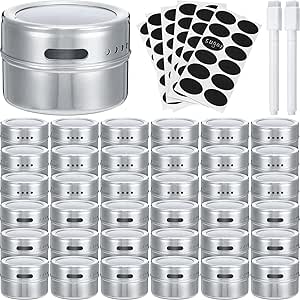 Magnetic Spice Jars Magnetic Spice Tins,Stainless Steel Spice Jars