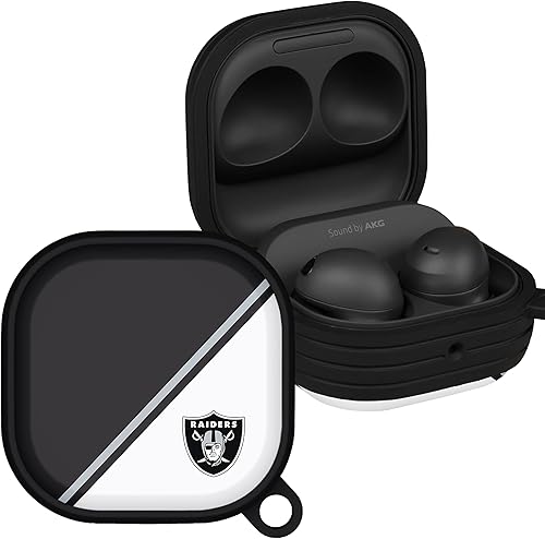 Game Time Las Vegas Raiders HDX Champion Series - Funda compatible con Samsung Galaxy Buds Pro