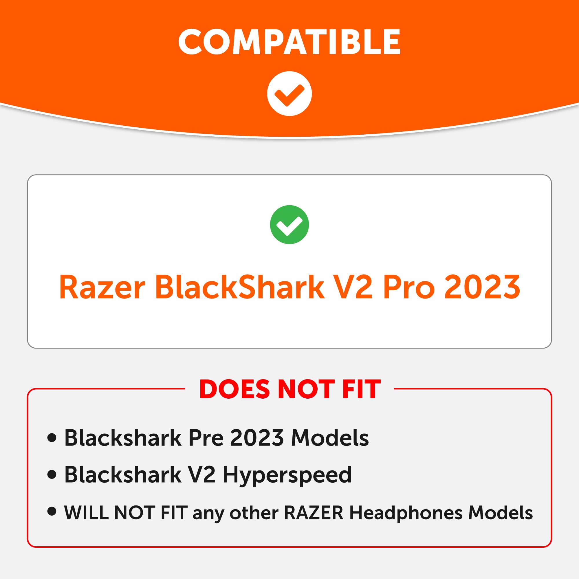 WC Freeze Blackshark V2 Pro 2023, Cooling Gel Earpads by Wicked Cushions Only (Does not fit Old Blackshark V2 Pro) - Image 2