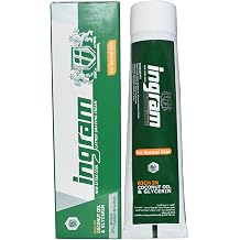1 Ingram Extra Cool Foaming Shave Cream Shaving Tube for 60g Glycerin Coconut Oil A 1 Pack = 2.5oz/gm, White