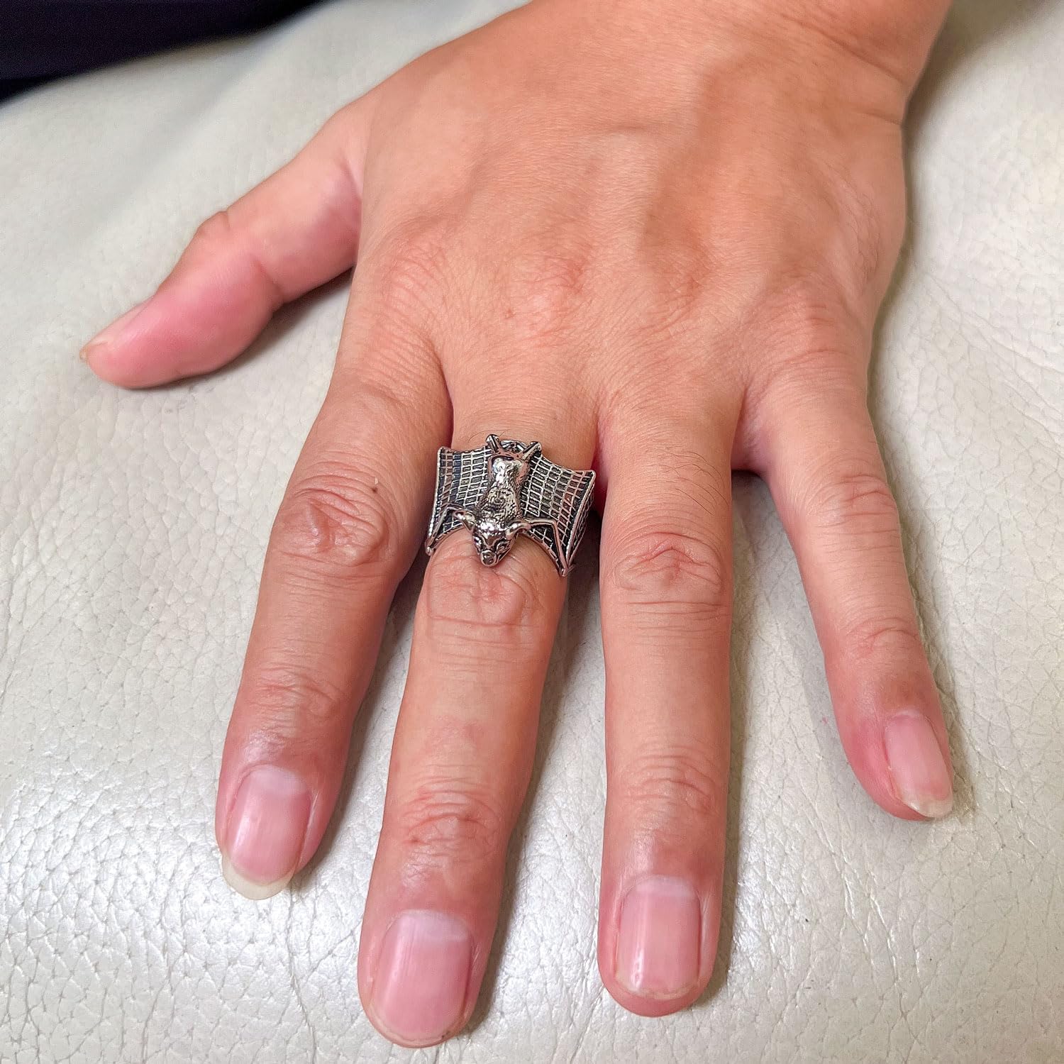 3 Pcs Bat Rings for Women Men Gothic Vintage Bat Wing Ring Vintage Knuckle Ring Gold/Silver/Black Adjustable Statement Rings Halloween Festival Party Jewelry - Image 5