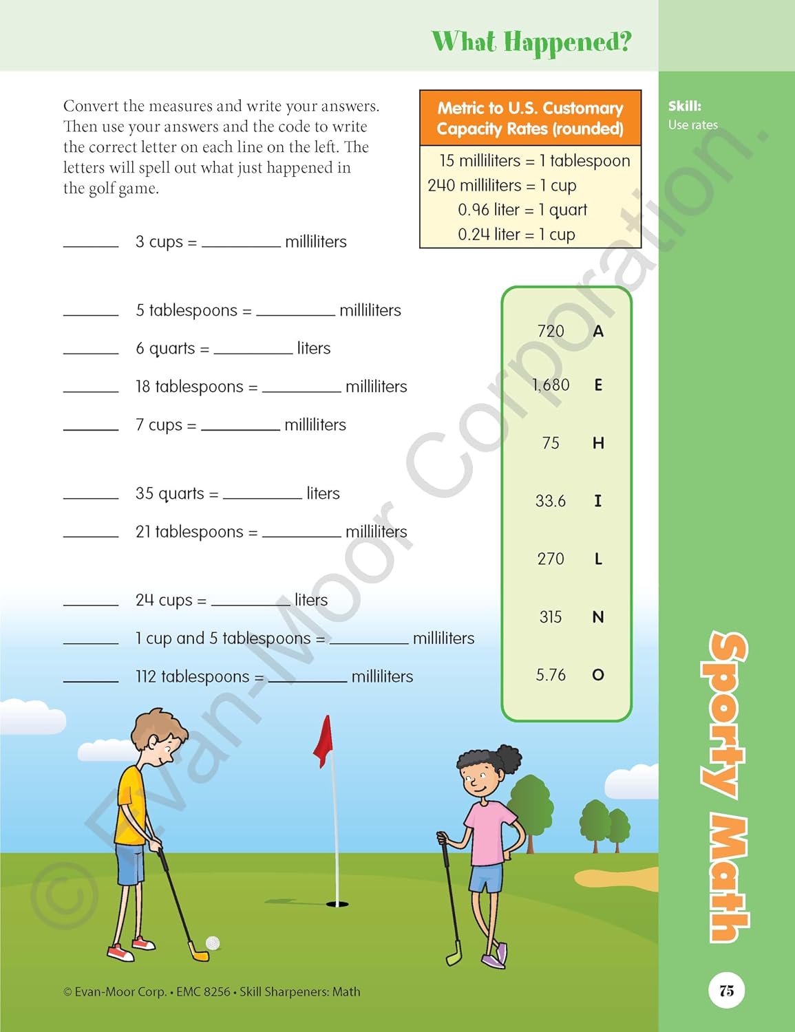 Evan-Moor Skill Sharpeners Math Workbook, Grade 6, Multiplication, Division, Test Prep, Geometry, Measurements, Graphing, Fractions, Decimals, Logical Thinking, Algebra, Ratios, Percentage, Homeschool