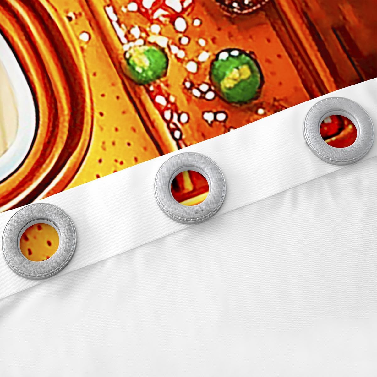 Feelyou Christmas Gingerbread House Curtains,Funny Gingerbread Man Window Curtains for Bedroom Living Room,Merry Christmas Window Drapes,Xmas Christmas 30%-50% Blackout Curtains, 42W X 90L,2 Panels image 5