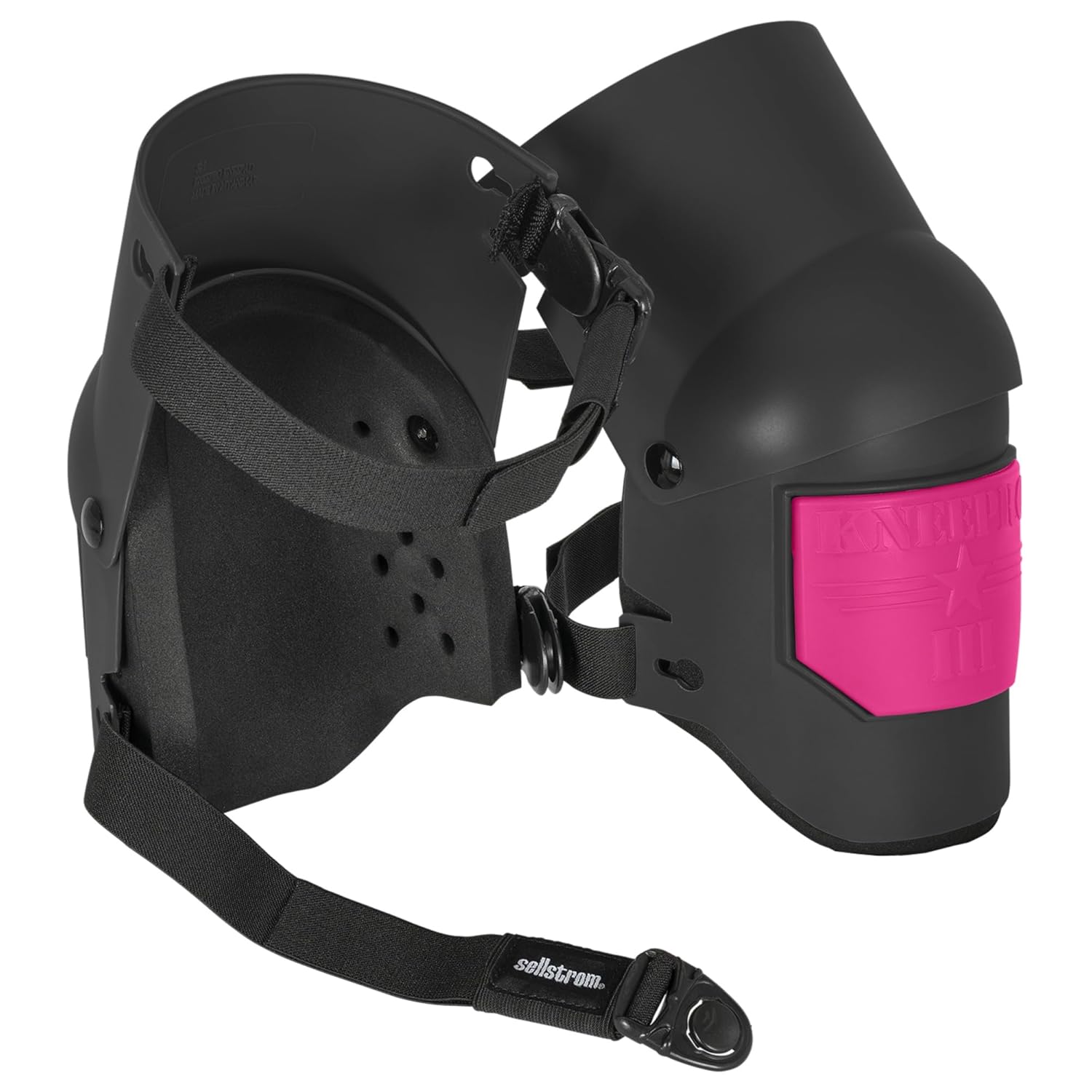 Sellstrom Ultra Flex KneePro Professional Knee Pads for Men & Women with Thick Foam Cushioning & Heavy Duty Hard Outer Shell - Adjustable Straps with Quick-Clips & Ergonomic Metal Hinges - for Construction Work, Gardening, Roofing, Flooring