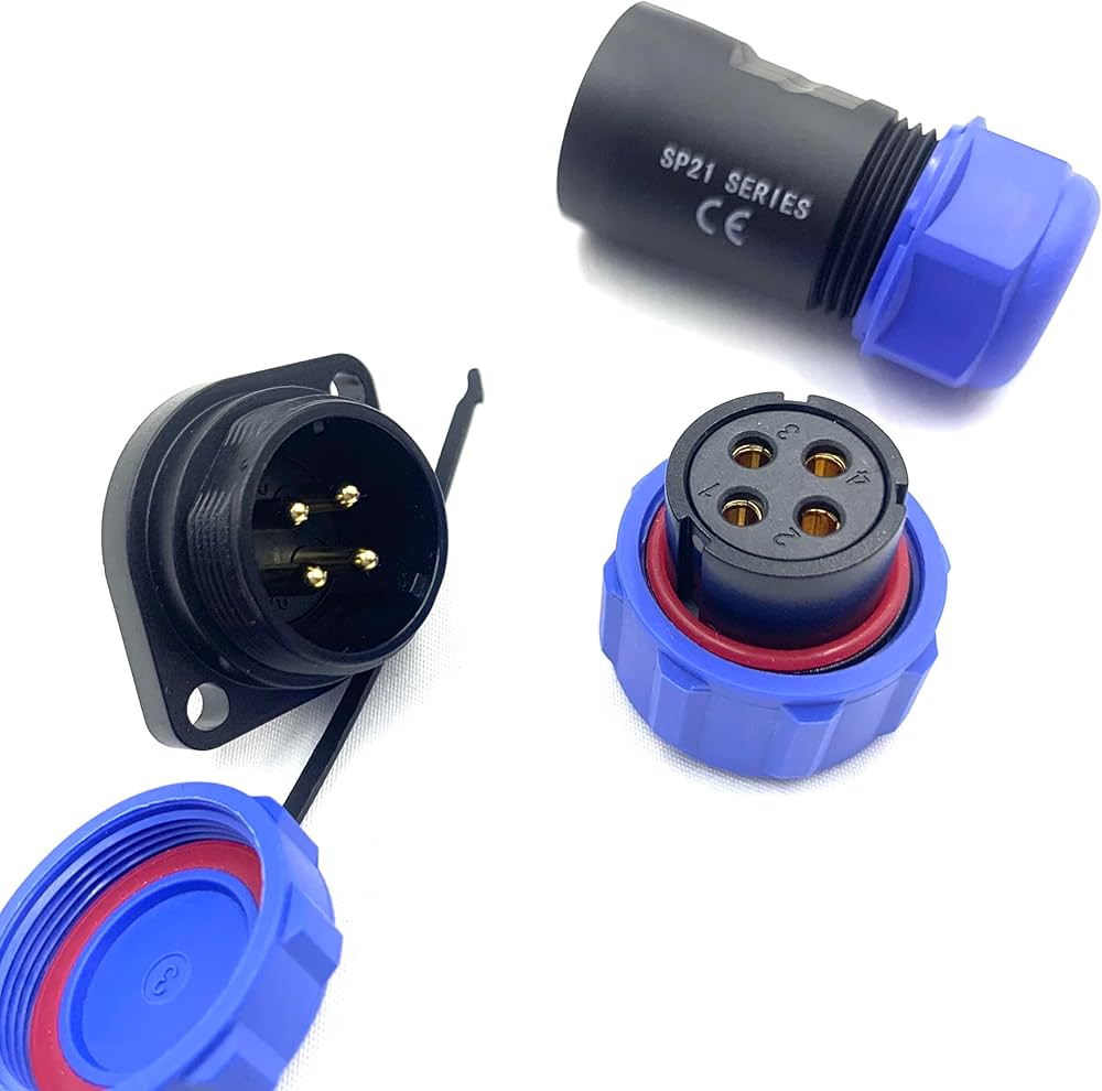 63A 5 PIN 3 PHASE Power Connector, Industrial Power Male Connector IP67 Waterproof Aviation Plug AC 220?380V/240?415V : Buy Online at Best Price in KSA - Souq is now
