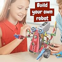 Vista 4 de Science4you Robotics Alfabot - Kit de construcción de robots para niños, 238 piezas, construye tus propios robots y hazlos mover, 3 robots