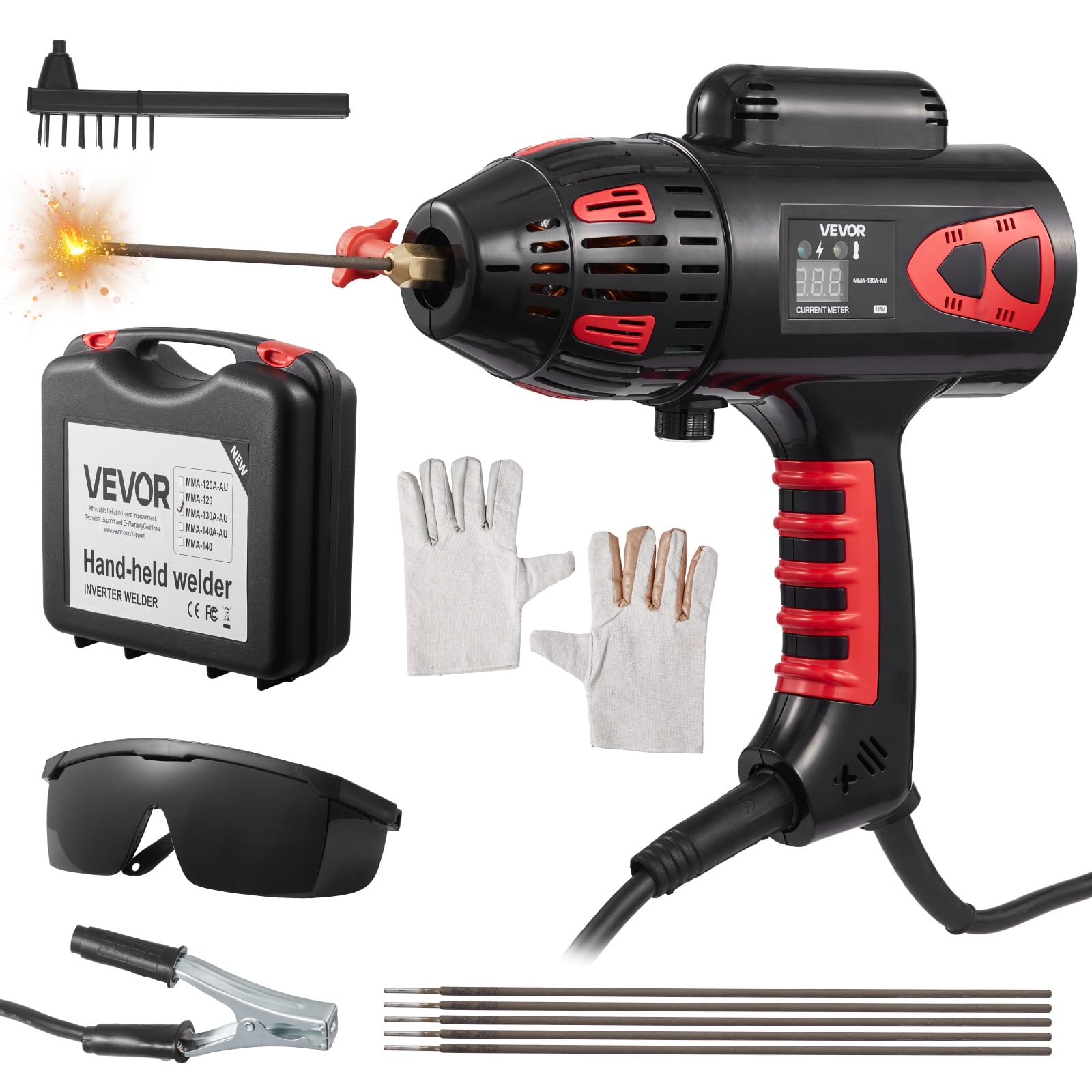 VEVOR Portable Arc Welder, 20-130A, 115V, IGBT