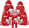 Disney Mickey and Friends Family Matching Outfits Hoodie Mommy and Me Funny Holiday Christmas Snow Hoodie