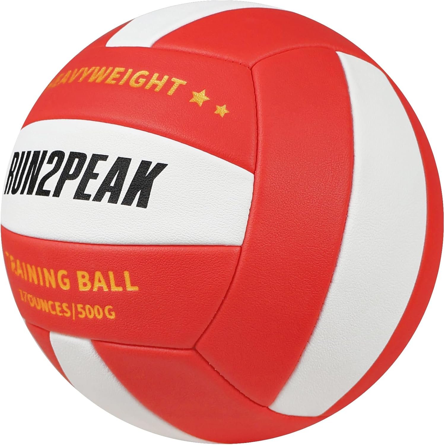 RUN2PEAK Setter Training Volleyball Official Size 5 Volleyballs Heavy Weight Ball PU Practice Volley Balls for Indoor Rebounder Equipment Setters Weighted Volleyball Setting Trainer