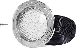 PN01 LED Inground Pool Lighting System 120V AC 10 Inch 40W, 6500K Cool White, 100 Feet Cord