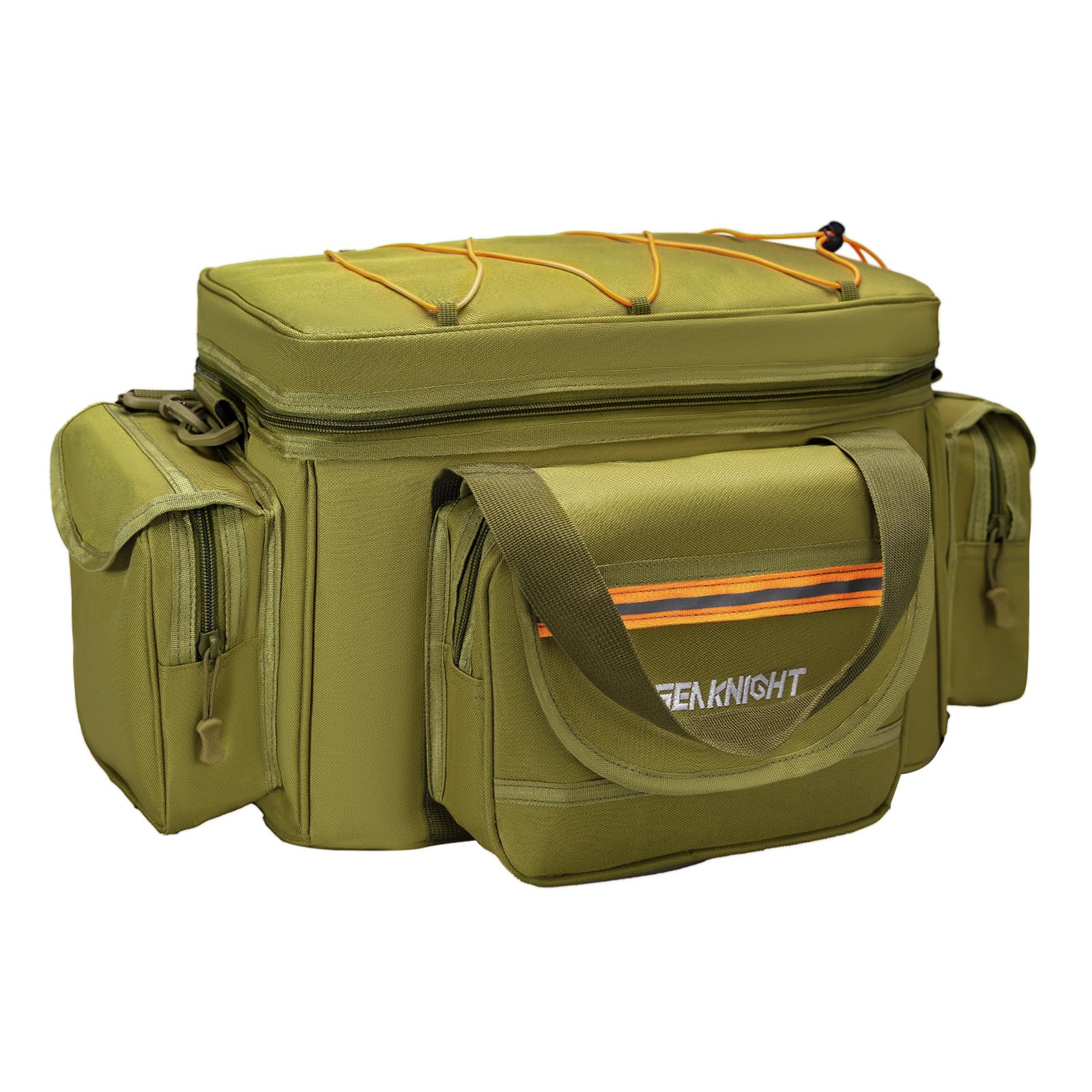 Seaknight Carp Fishing Bag SK003 Single Shoulder Sea Fishing Tackle Bags Holdall Camouflage Outdoor Carryall Bag Hiking Travel Pack 50CM*28CM*27CM (Yellow)