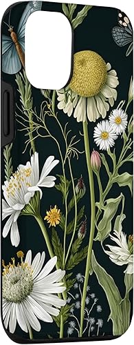 Miniatura 3 de Funda para iPhone 1212 Pro Wildflowers Botanical Daisy Flowers Dandelion Dragonfly