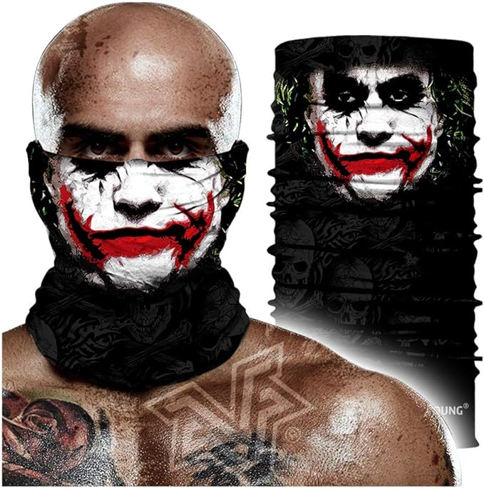 Skull Face Mask Bandanas, Neck Gaiter, Headwear, Magic Scarf, Headband for dust Sun Wind