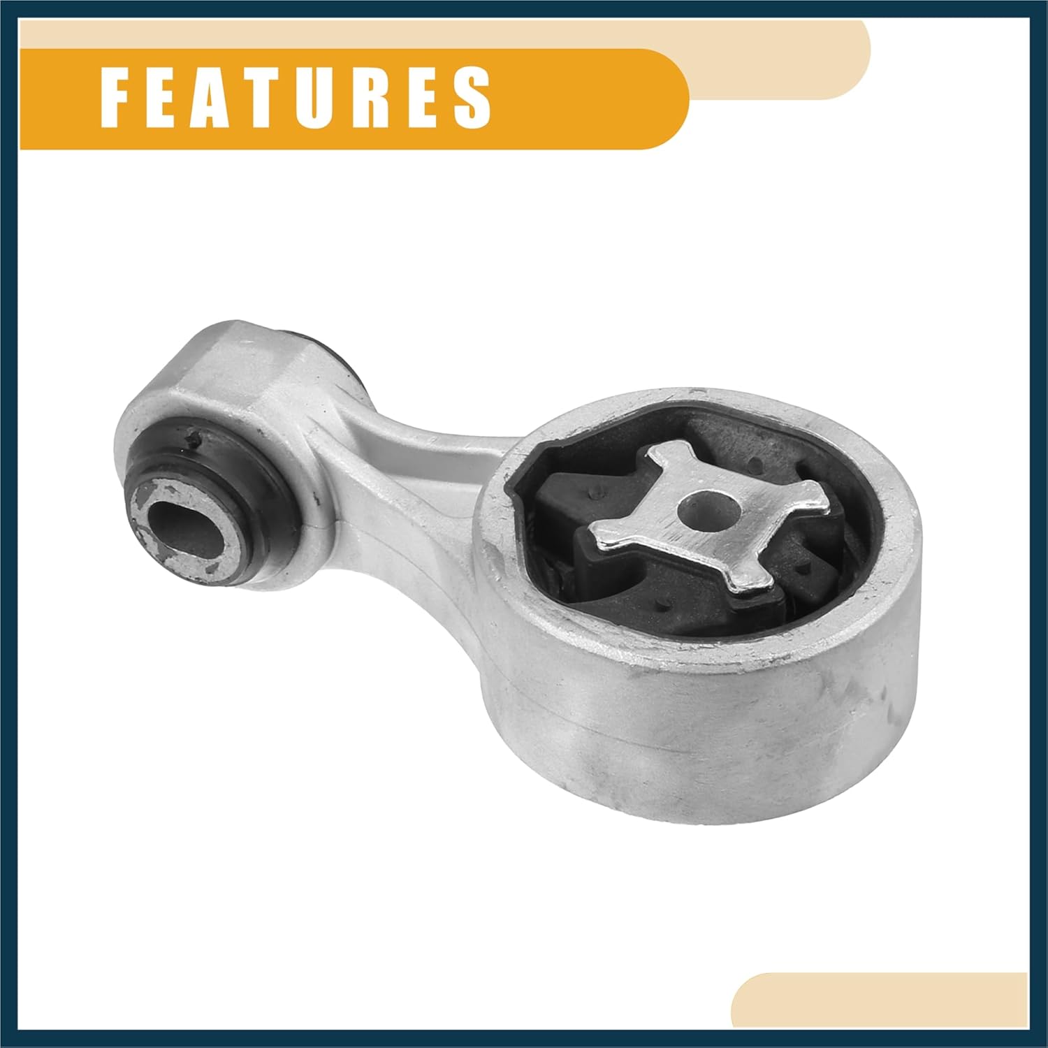 Front Engine Motor Mount No.113504BA0A - Car Front Right Torque Strut - for Nissan Rogue 2014-2020 Metal Silver Tone - 1 Pc Stylish Design Automotive Parts