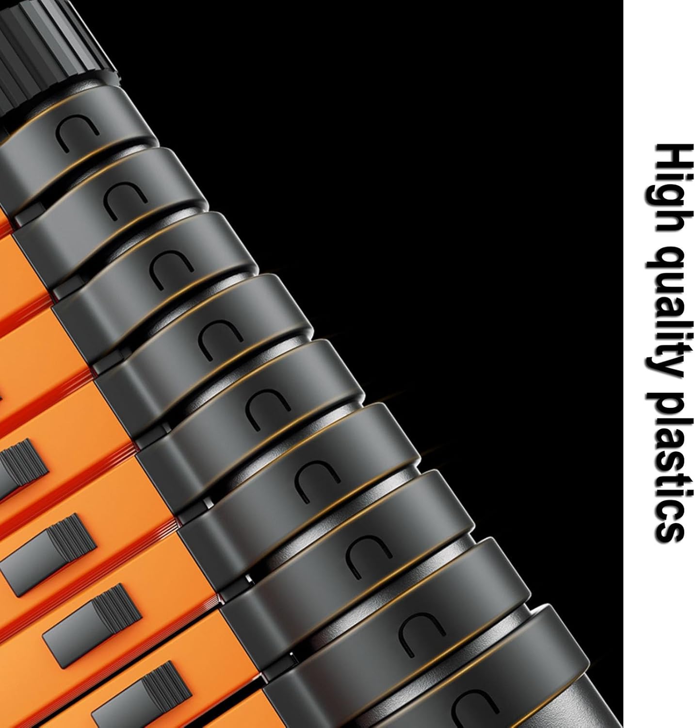 Aluminum Telescoping Ladder Folding Portable Extension Ladder,Adjustable Height,330lbs Load Capacity,Multi-Purpose Ladder