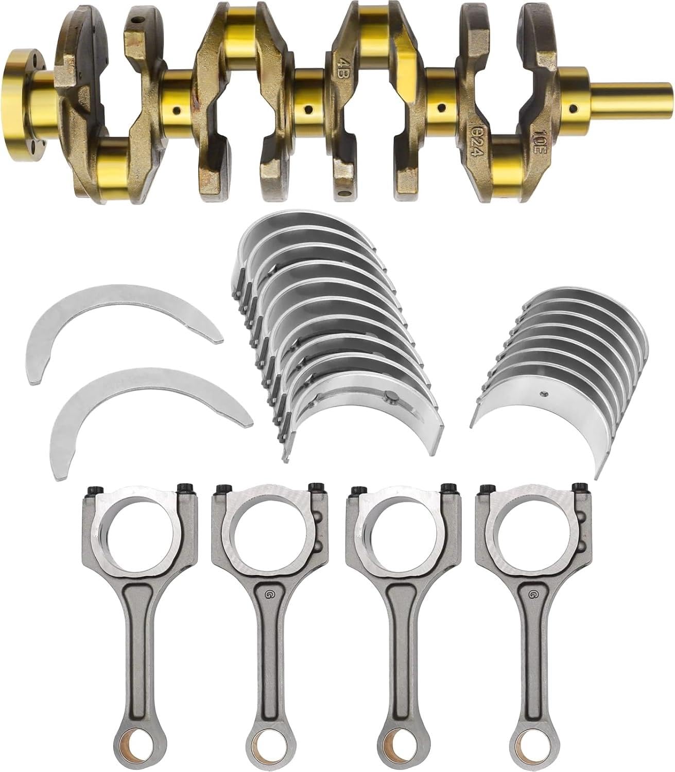 G4KJ 2.4 Engine Crankshaft Connecting Rod Bearings Kit Fit for Hyundai Santa Fe Sonata for Kia Optima/Sorento/Sportage 2.4L 2011-2020 23111-2G200 23111-2G230