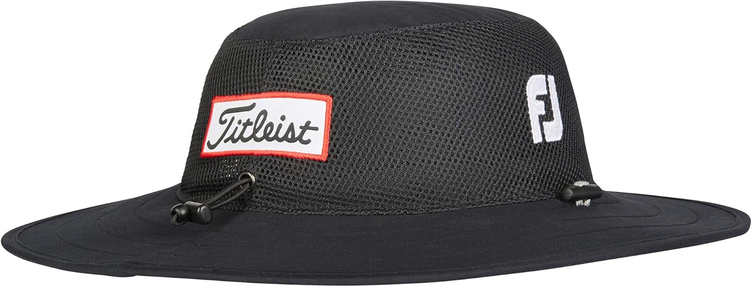 Titleist Men's Tour Aussie Mesh Black/White, One Size : Clothing, Shoes & Jewelry