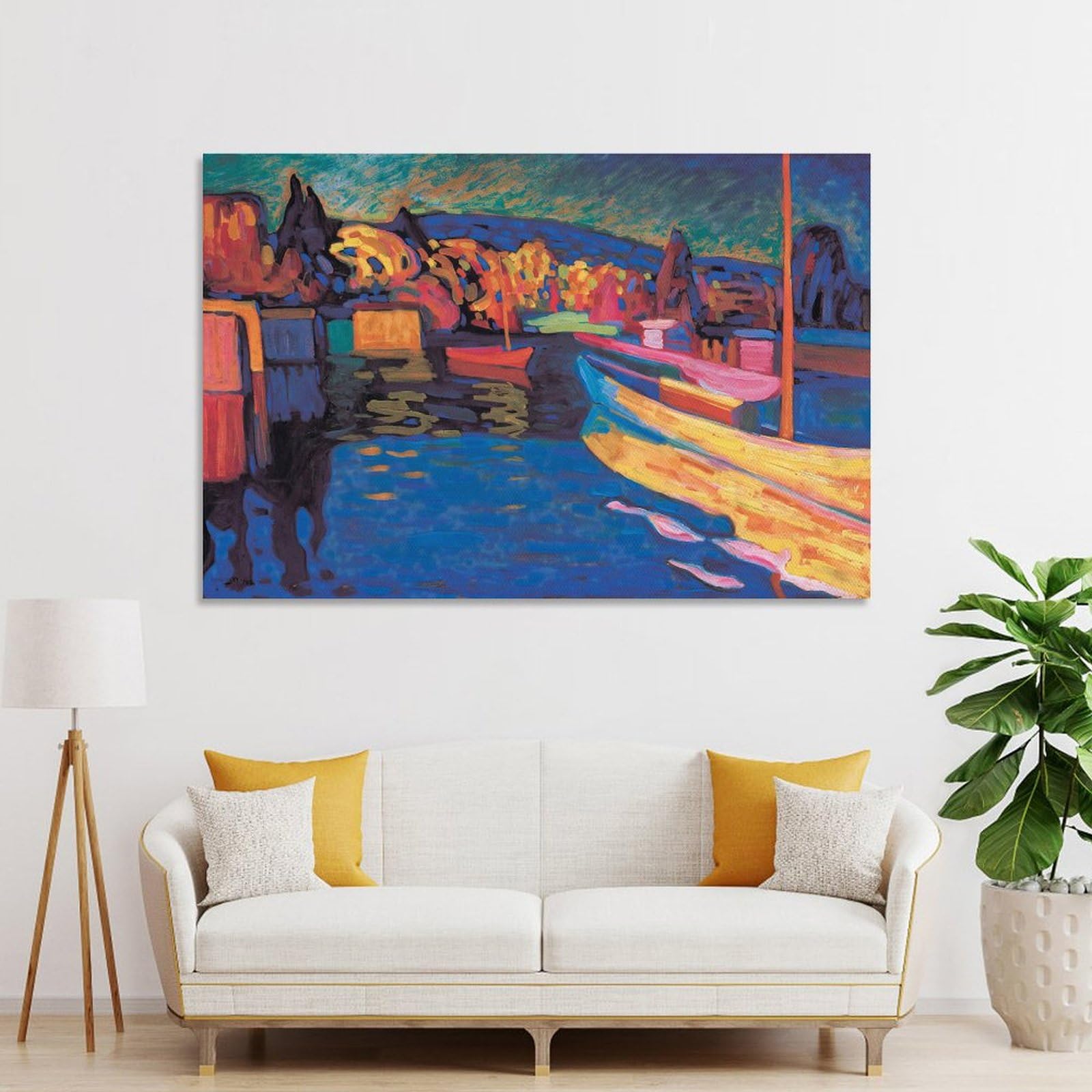 Amazon.com: Wassily Kandinsky Wall Art《Autumn Landscape with