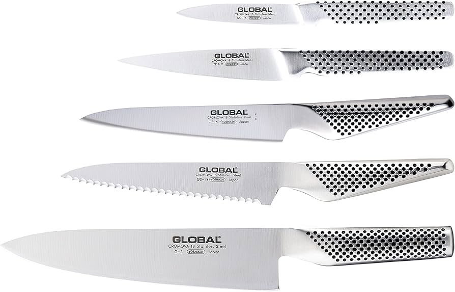 Amazon.com: Global Takashi 7 piece Knife Block Set - Lightweight